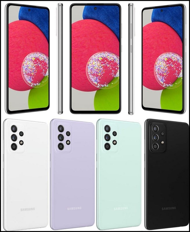 Tổng quan thiết kế của Galaxy A52s 5G