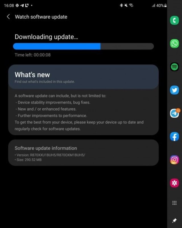 Dòng Galaxy Watch4 được cập nhật phần mềm đầu tiên Dòng Galaxy Watch4 được cập nhật phần mềm đầu tiên