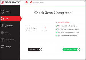Phần mềm Segurazo Real time Protection Lite là gì?