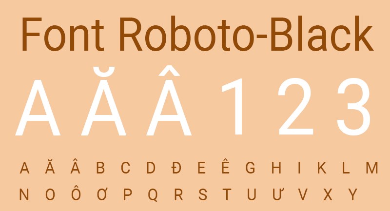 Font Roboto-Black Font Roboto-Black