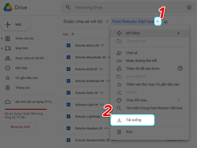 Chọn để tải xuống trọn bộ font Chọn để tải xuống trọn bộ font