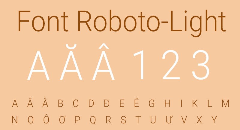 Font Roboto-Light Font Roboto-Light