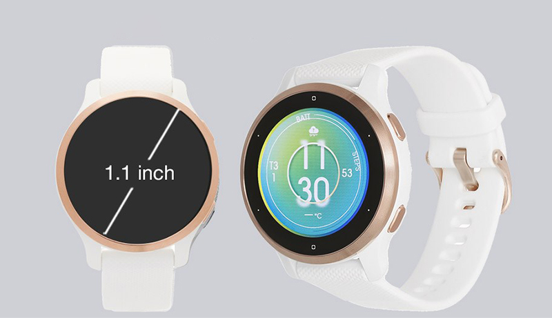 Đồng hồ thông minh Garmin Venu 2s với sắc trắng trang nhã