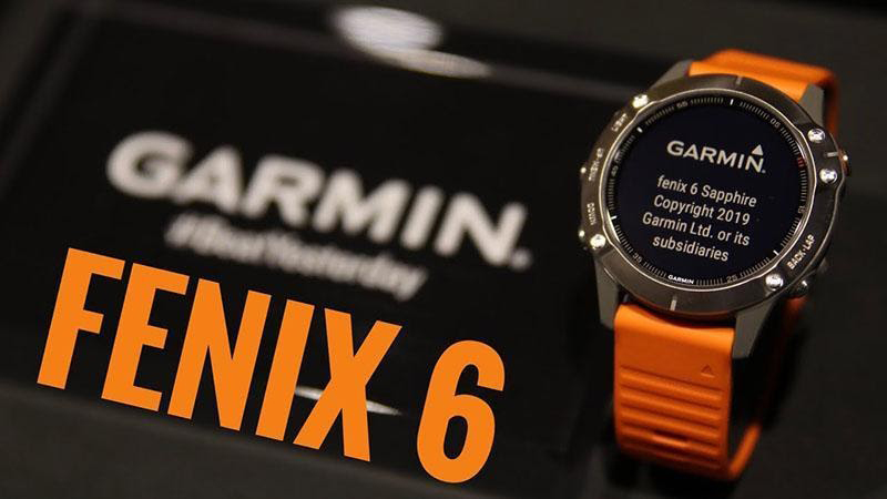 Đồng hồ thông minh Garmin Fenix 6 có màn hình tròn 1.3 inch