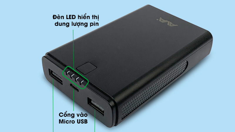 Trang bị 2 cổng ra, một cổng vào và đèn LED báo hiệu