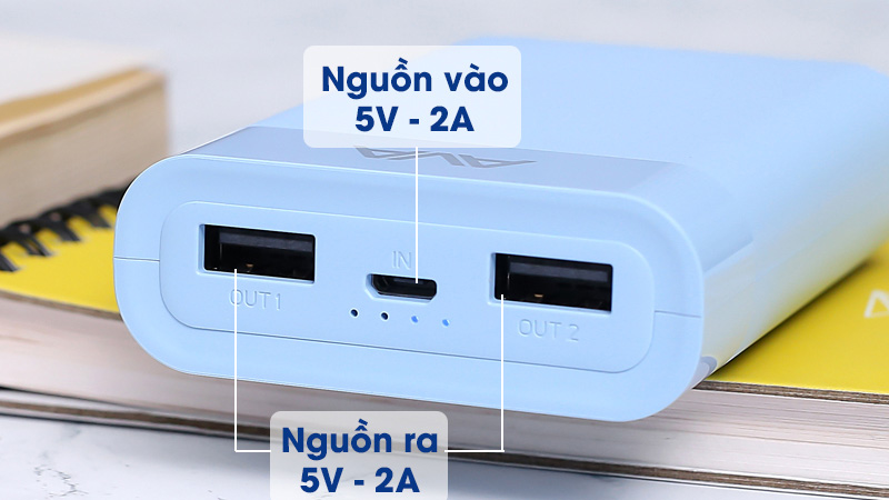 Các cổng được lắp đặt gọn gàng trên một mặt