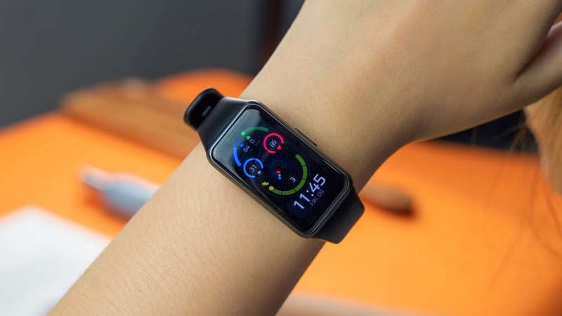 Đồng hồ Huawei band 6 với thiết kế thanh lịch