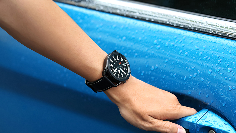 Samsung Galaxy Watch 3 45mm viền thép đen dây da