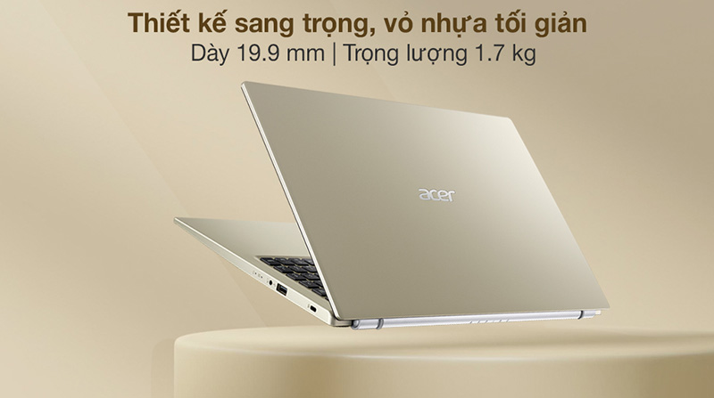 Thiết kế laptop Acer Aspire 3 A315 58G 56HC i5