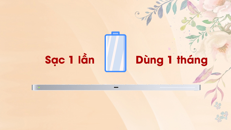 Bàn phím có thời lượng pin khá lâu