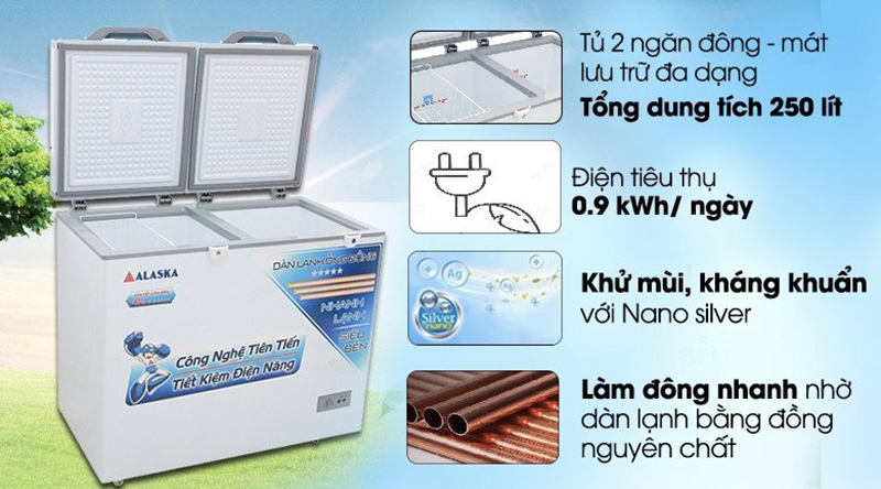 Một số ưu điểm của tủ đông Alaska