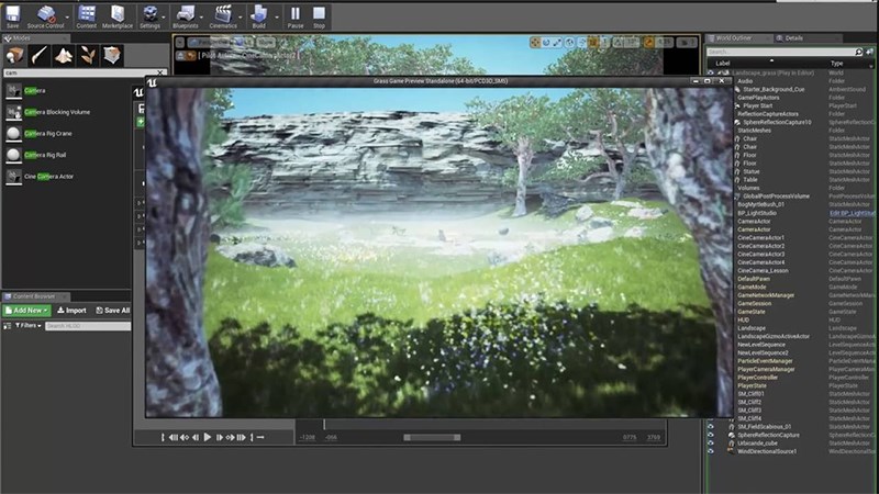 Unreal Engine hỗ trợ nhiều công cụ Unreal Engine hỗ trợ nhiều công cụ