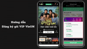 Cách đăng ký gói VIP của VieON