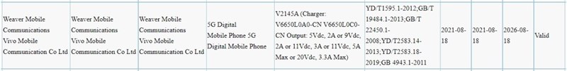 Vivo X70 Pro+ vừa đạt chứng nhận 3C, sẽ hỗ trợ khả năng sạc nhanh 66 W Vivo X70 Pro+ vừa đạt chứng nhận 3C, sẽ hỗ trợ khả năng sạc nhanh 66 W