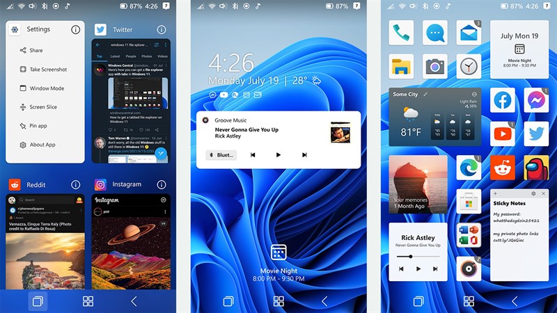 Concept Windows 11 cho smartphone Concept Windows 11 cho smartphone
