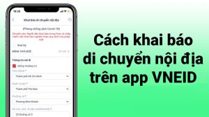 Cách khai báo di chuyển nội địa trên app VNEID cực đơn giản