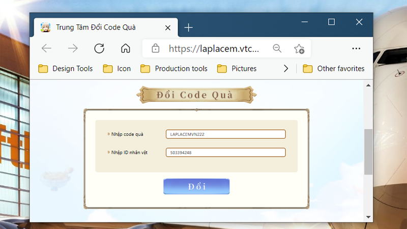 Vào link nhập code, ID nhân vật Vào link nhập code, ID nhân vật