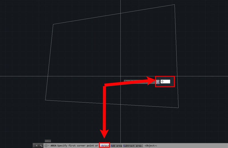 Lệnh tính diện tích trong cad bằng lệnh AA (AREA) Lệnh tính diện tích trong cad bằng lệnh AA (AREA)