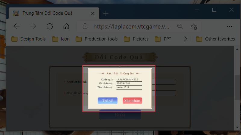 Bấm xác nhận Bấm xác nhận