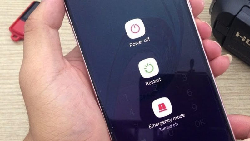 Khởi động lại điện thoại để khắc phục lỗi không kích hoạt được vào Viber