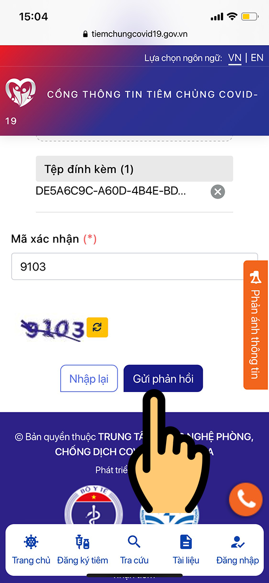 Nhập mã xác nhận Nhập mã xác nhận