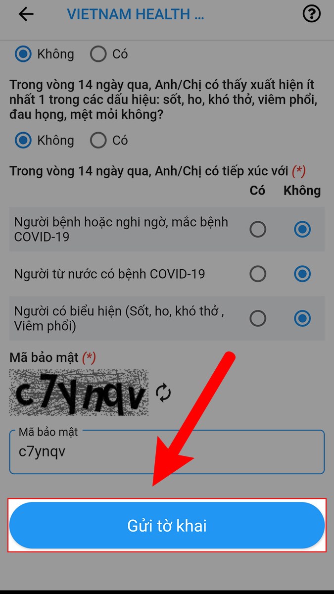 Sau khi nhập đầy đủ tất cả các mục > Nhấn Gửi tờ khai Sau khi nhập đầy đủ tất cả các mục > Nhấn Gửi tờ khai