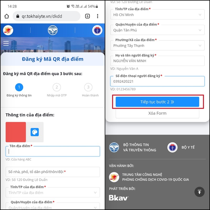 Cách đăng ký mã QR địa điểm cho quán ăn Cách đăng ký mã QR địa điểm cho quán ăn