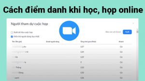Cách điểm danh trên Zoom khi học, họp online nhanh, đơn giản