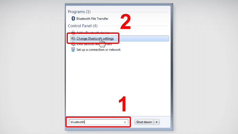 Chọn Chage Bluetooth settings