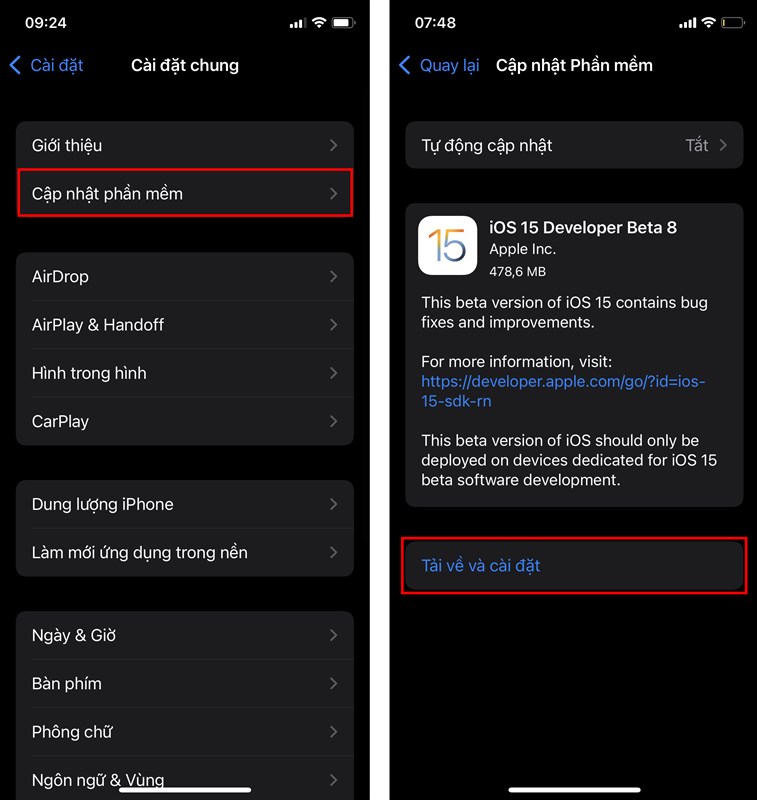Cách cập nhật iOS 15 Beta 8 Cách cập nhật iOS 15 Beta 8