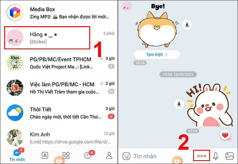Chọn người bạn muốn chia sẻ vị trí