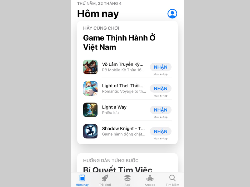 Ngôn ngữ trên App Store được chuyển về vùng Việt Nam