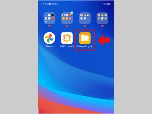 Vào Trình quản lý tệp