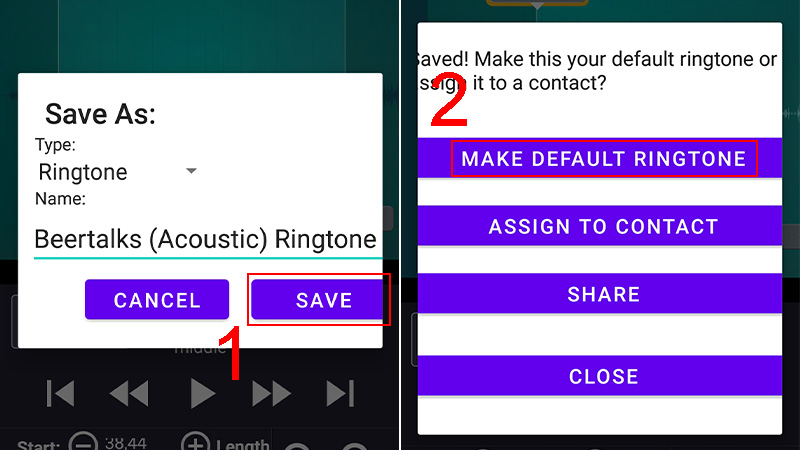 Bấm SAVE
