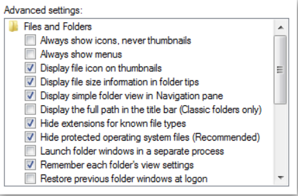 Cách hiện file ẩn và đuôi file trên Windows 10/8.1/8/7 11