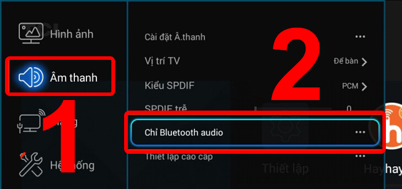 cach-ket-noi-dien-thoai-voi-tivi-thong-qua-bluetooth-de-3-3-3 Khi này, màn hình sẽ hiển thị giao diện chờ kết nối