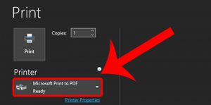 Chế độ Microsoft Print to PDF
