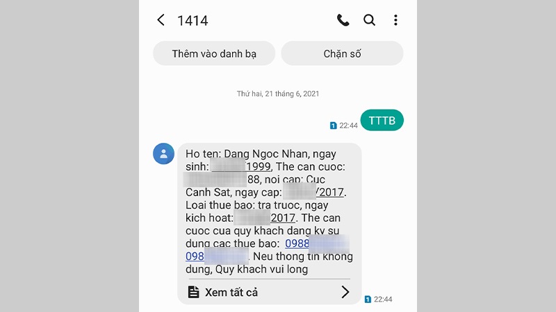Thông tin của bạn sẽ được hiển thị
