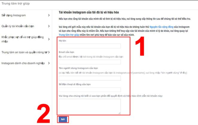 Cách lấy lại tài khoản Instagram bị hack, bị vô hiệu hóa 3