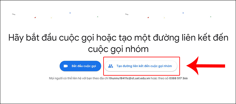 Tạo đường liên kết đến cuộc gọi nhóm