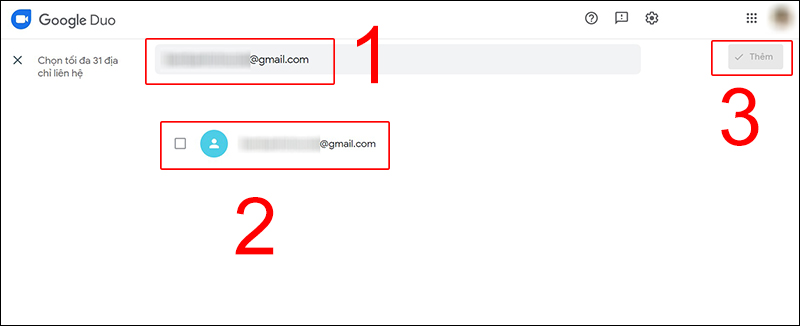 Thêm địa chỉ mail