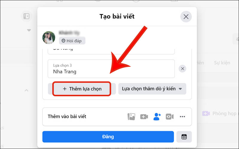 Thêm sự lựa cho cuộc thăm dò