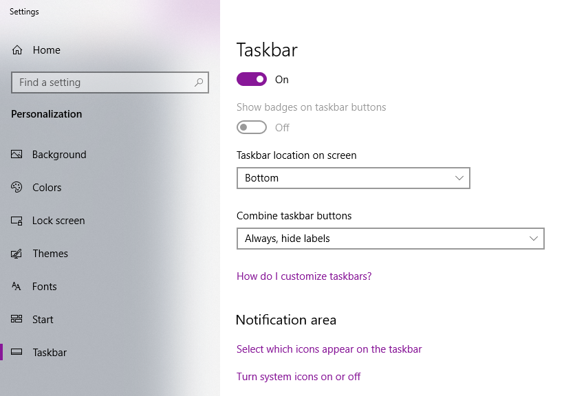 Cách thu gọn, nhóm các icon trên thanh taskbar windows 10,8.1, 8 2