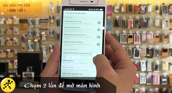 Chạm 2 lần sáng màn hình OPPO