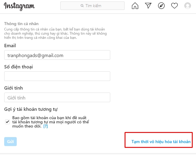 Chi tiết cách vô hiệu hóa, xóa tài khoản Instagram tạm thời & vĩnh viễn 3