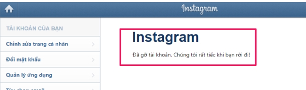 Chi tiết cách vô hiệu hóa, xóa tài khoản Instagram tạm thời & vĩnh viễn 8