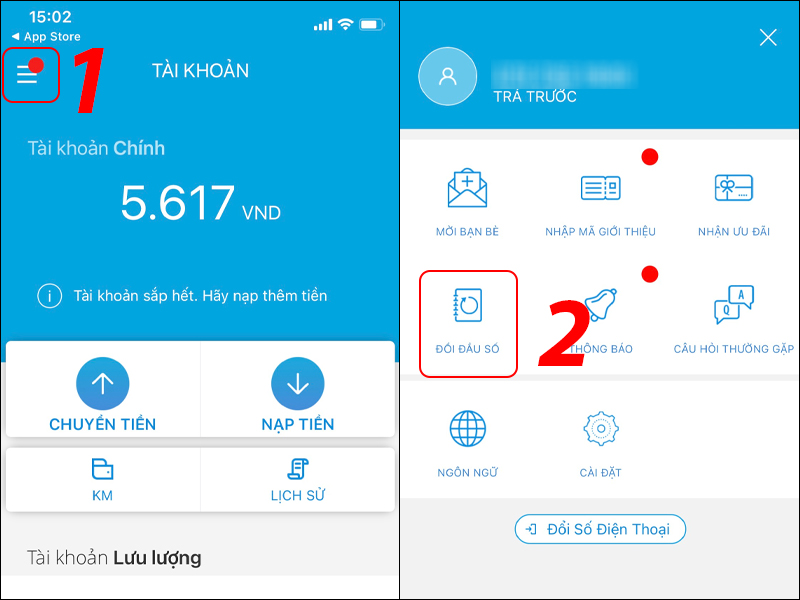 Chức năng chuyển đổi đầu số