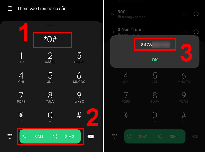 Quay số *0# để biết được số điện thoại của bạn