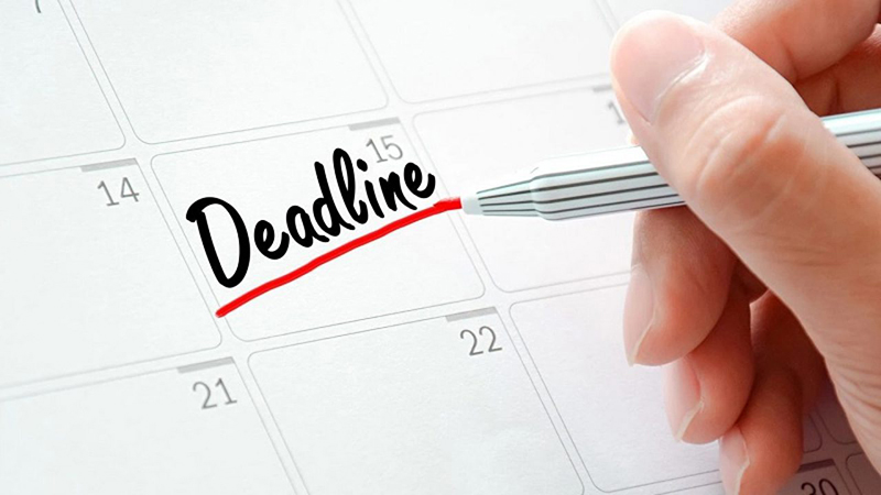 Cách sử dụng từ deadline trong tiếng Anh