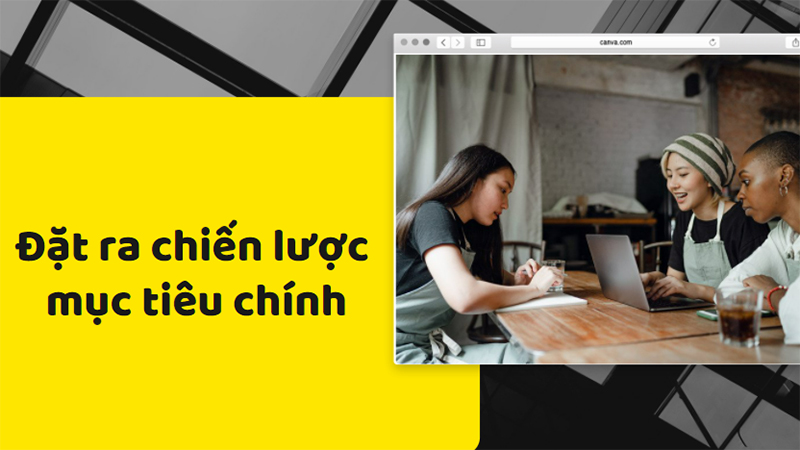 Đặt ra chiến lược, mục tiêu chính